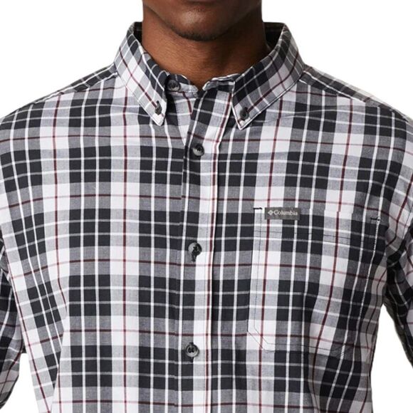 Columbia men's White Traditional Plaid Rapid Rivers 2 Long Sleeve Shirt US 4X - Picture 2 of 9